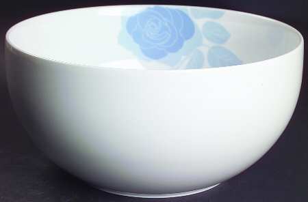Chelsea Rose Blue 9" Salad Serving Bowl