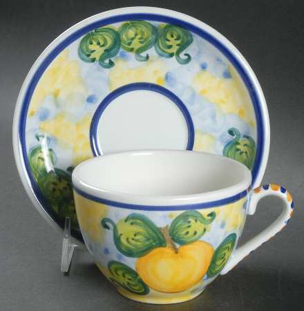 Fruit Flat Cup & Saucer Set