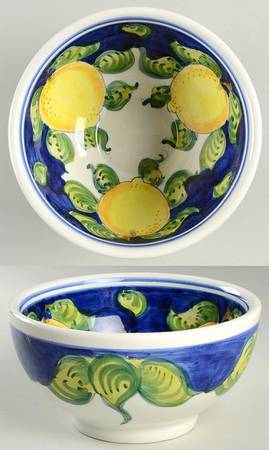 Blue Lemon Coupe Cereal Bowl