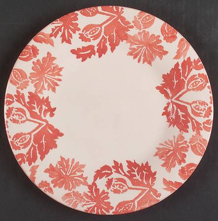 Caldas Autumn Red Accent Dinner Plate