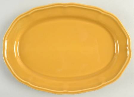 Corricoware Mustard 11" Oval Serving Platter