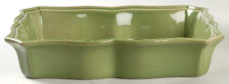 Corricoware Green 11" Rectangular Baker
