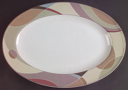 Kaleidoscope 14" Oval Serving Platter