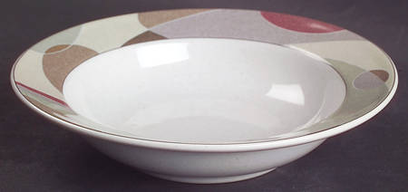 Kaleidoscope Rim Fruit/Dessert (Sauce) Bowl
