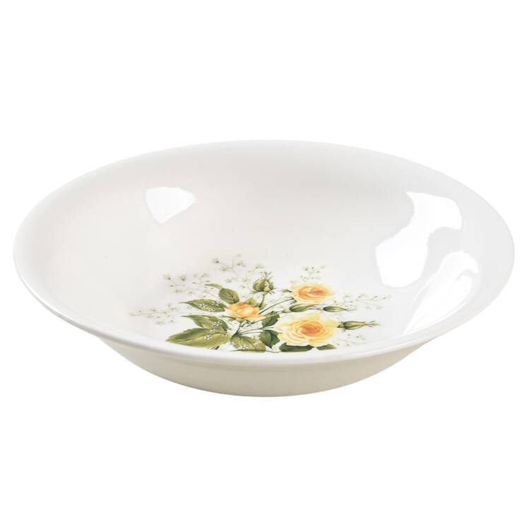 Cathy Rose Yellow (Coupe, No Trim) Fruit/Dessert (Sauce) Bowl