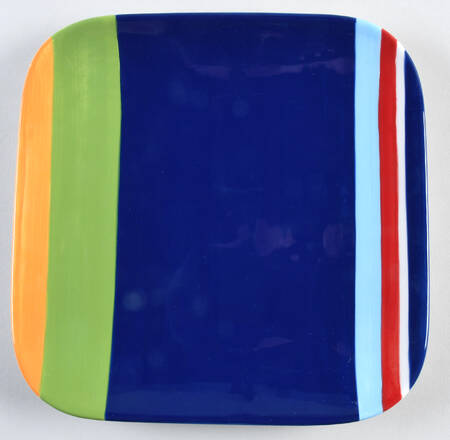 Colorfest Square Salad Plate