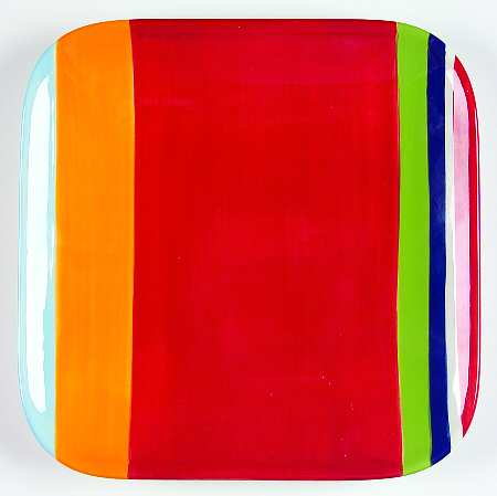 Colorfest Square Salad Plate