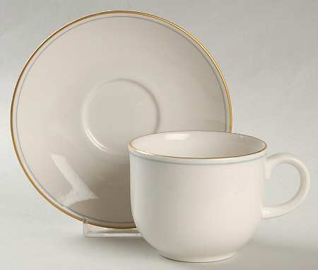 Lumiere Flat Cup & Saucer Set