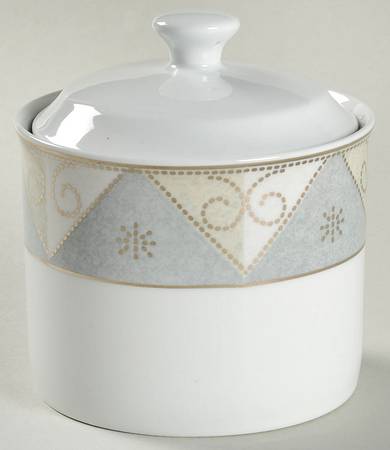 Sterling Scroll Sugar Bowl & Lid