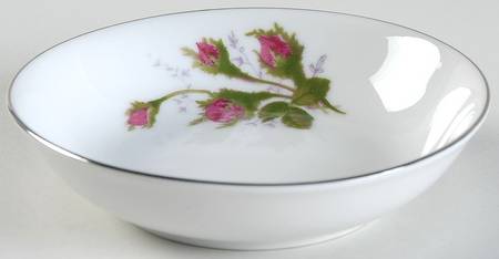 Silvia (Platinum Trim) Fruit/Dessert (Sauce) Bowl