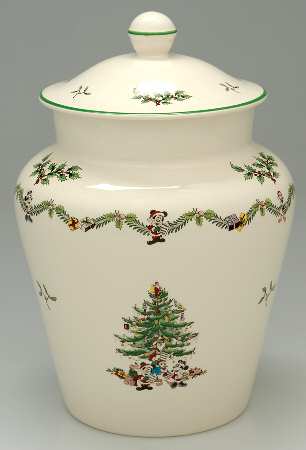 Disney Christmas Tree Celebration Cookie Jar & Lid