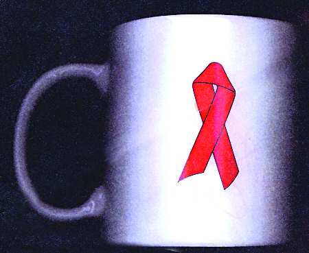 The Red Ribbon Plate-Mug Mug