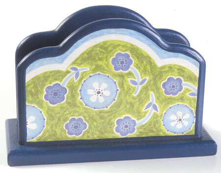 Cote D'Azur Green Wood Napkin Holder