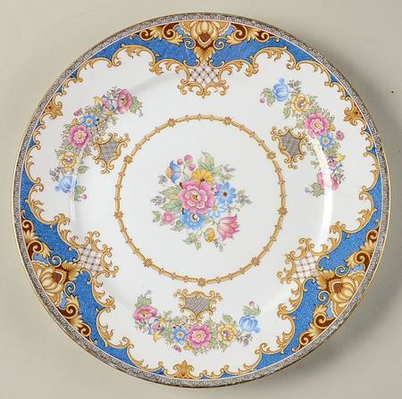 Sheraton Blue (Smooth) Salad Plate