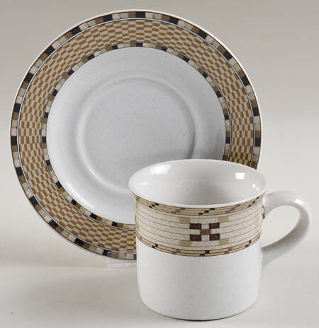 Bandelara Flat Cup & Saucer Set by Studio Nova