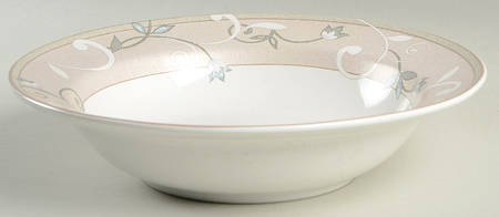 Jewel Tones Beige 9" Round Vegetable Bowl