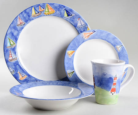 Mainsail 4 Piece Place Setting by Studio Nova