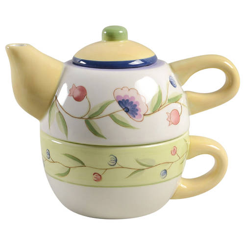 Provence Garden Individual Teapot & Lid with Cup