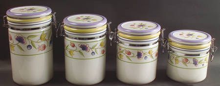 Provence Garden (4 Piece) Canister Set (Box Set)