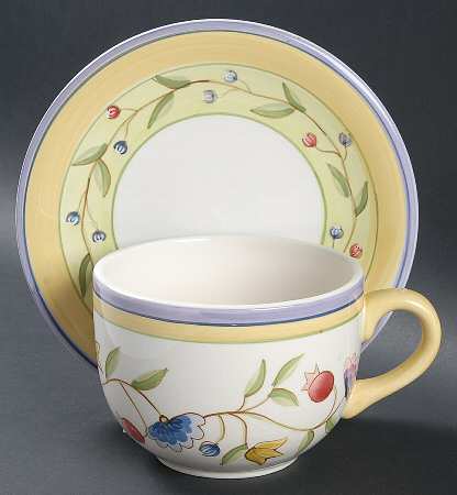 Provence Garden Jumbo Cup & Saucer Set