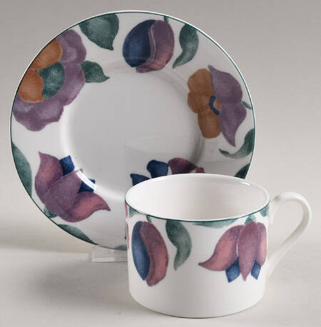 Toujours Flat Cup & Saucer Set