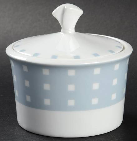 Avenue Blue Sugar Bowl & Lid