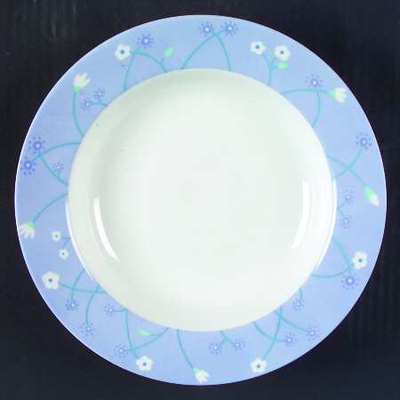 Blue Meadow Large Rim Soup Bowl