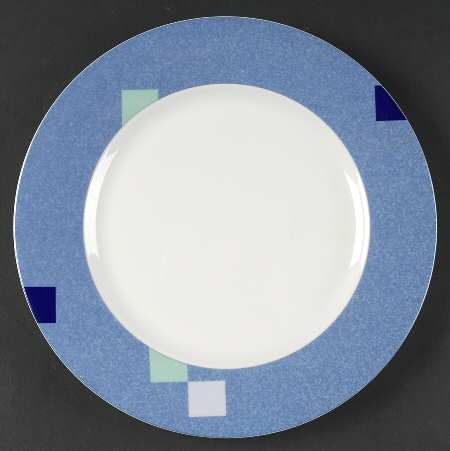 Color Chip Blue Salad Plate