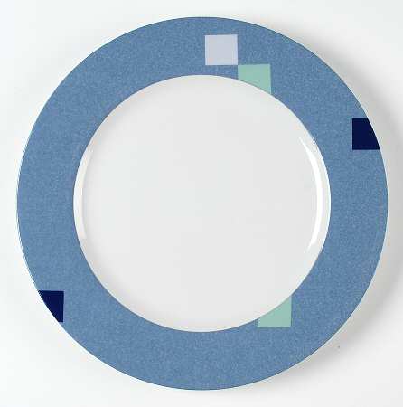 Color Chip Blue 12" Chop Plate (Round Platter) by Studio Nova