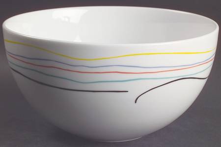Color Threads 8" Round Vegetable Bowl
