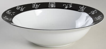 Dragon Black 10" Round Vegetable Bowl