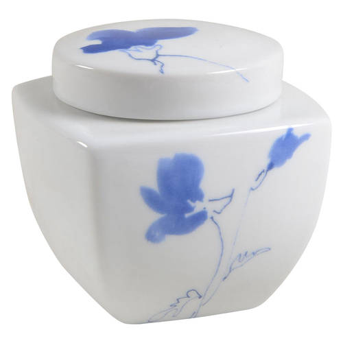 Ming Blue Sugar Bowl & Lid