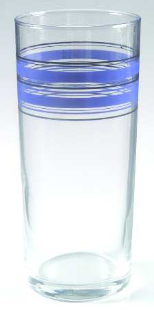 New Flair (Blue Race Track) Glassware Highball