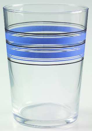New Flair (Blue Race Track) Glassware Double Old Fashioned