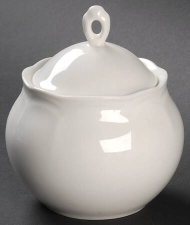 White Rose Sugar Bowl & Lid
