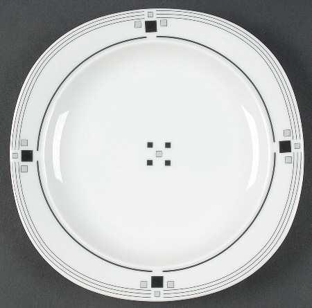 Tuxedo Square Salad Plate