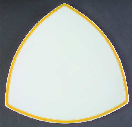 Accent Mango (Yellow) Triangular Salad Plate