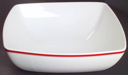 Accent Red 10" Square Vegetable Bowl