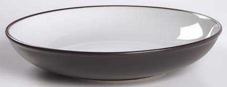 Jet Black Coupe Soup Bowl