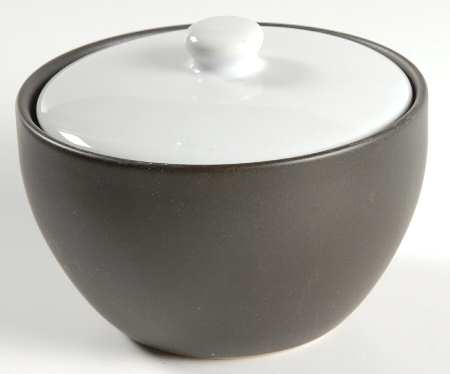 Jet Black Sugar Bowl & Lid by Studio Nova