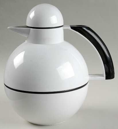 Jet Black Plastic Thermos/Carafe & Lid