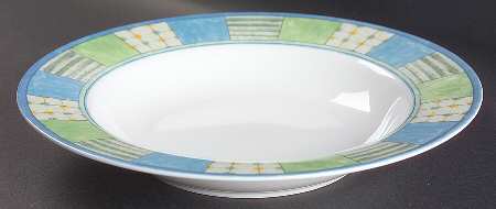 Botanical Glory Large Rim Soup Bowl