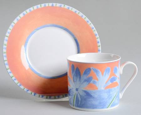 Paradise Flat Cup & Saucer Set