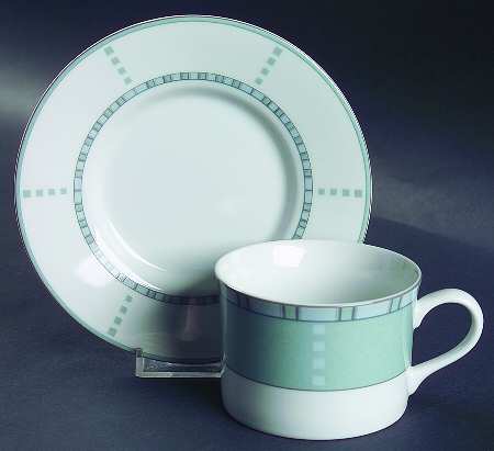 Surrey Court Flat Cup & Saucer Set