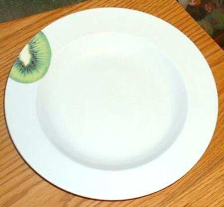 Fitamin C Kiwi Large Rim Soup Bowl