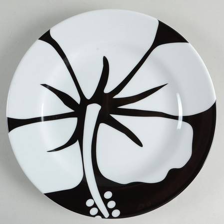 Aloha Black Salad Plate