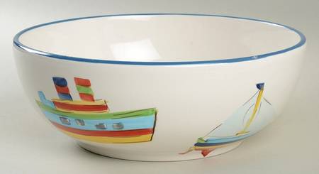 Yacht Race 9" Round Vegetable Bowl