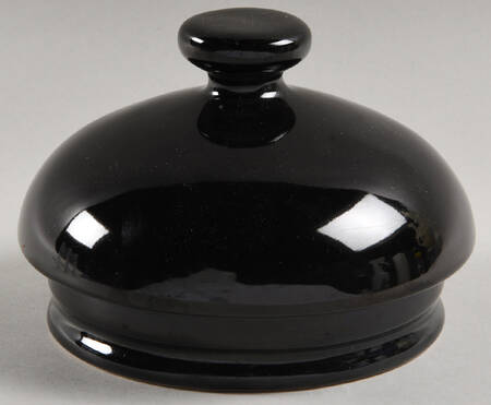 Nova Black (Newer, Grayish White Center) Lid for Large Canister