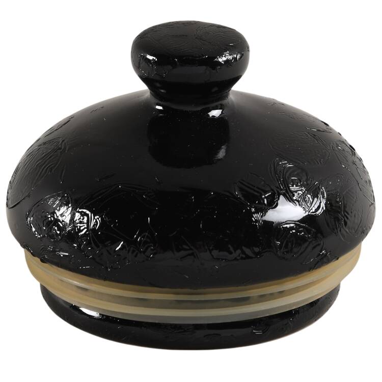 Nova Black (Newer, Grayish White Center) Lid for Small Canister