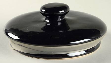 Nova Black (Newer, Grayish White Center) Lid for Extra Large Canister
